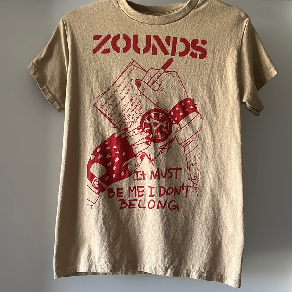 Zounds UK 82 punk shirt. Unisex size small.